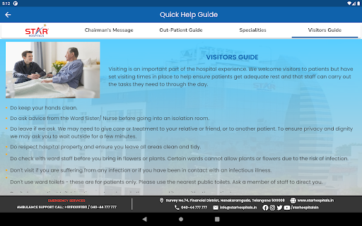Star Hospitals Kiosk Screen 3