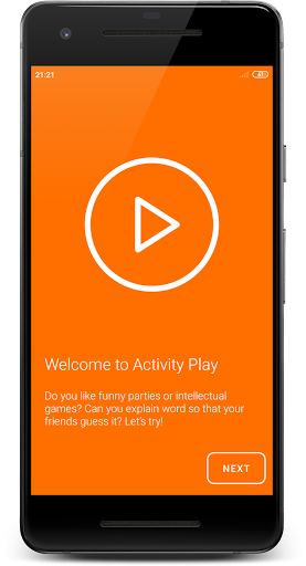 Android application ActivityPlay screenshort