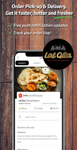 Android application Lal Qila Food Ordering App (La screenshort