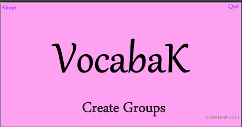 Vocabulary : Create vocab Levels and practice
