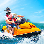 Cover Image of Herunterladen Jet Ski Wasserbootrennen 3D kostenlos  APK