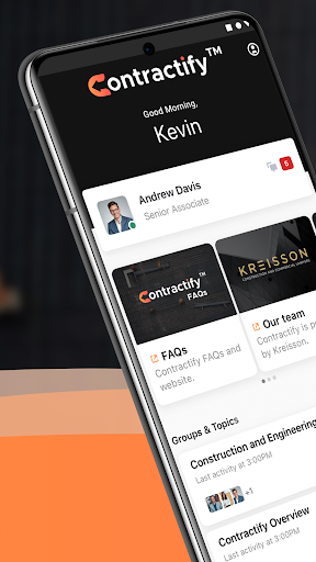 Android application Contractify screenshort