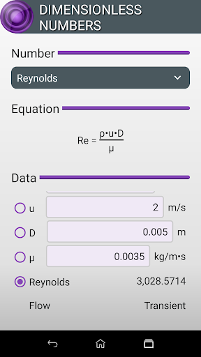 Dimensionless Numbers Screen 2