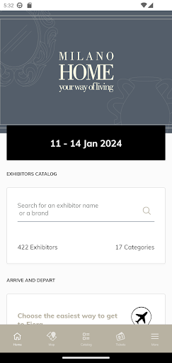 Android application Milano HOME screenshort