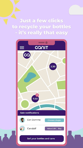 Android application Canit - Bottle Recycling screenshort