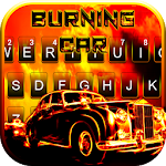 Cover Image of Télécharger Burning Car Keyboard Theme  APK