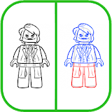 How To Draw LEGO JOKER icon