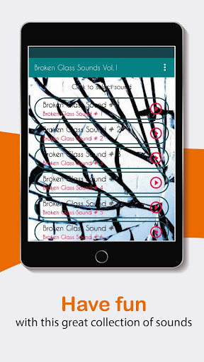 Sounds of breaking glass.