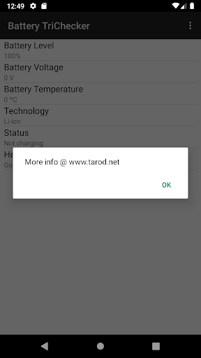 Battery TriChecker Screen 3