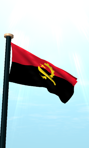 Angola Flag 3D Live Wallpaper Screen 2
