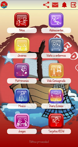 Android application Grupos REDd screenshort