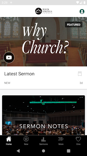 Android application Rock Springs Church screenshort
