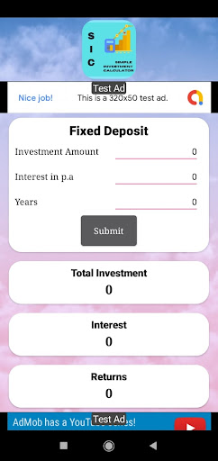 Simple Investment Calculator Screen 3