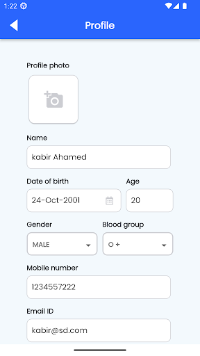 COHA – Mobile Application Screen 3