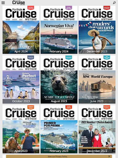 Android application Porthole Cruise and Travel screenshort