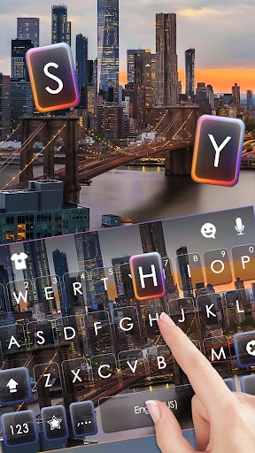 NYC Landscape Keyboard Backgro Screen 2