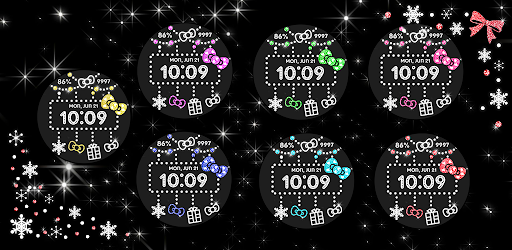 Android application Cute Christmas Watch Face screenshort
