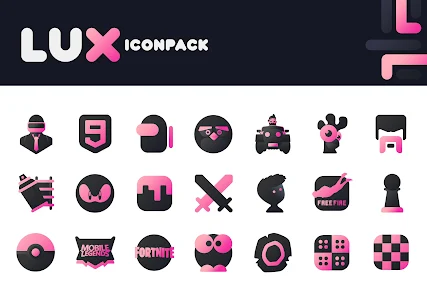 Pink IconPack : LuX