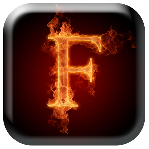 F Letters Wallpaper HD logo