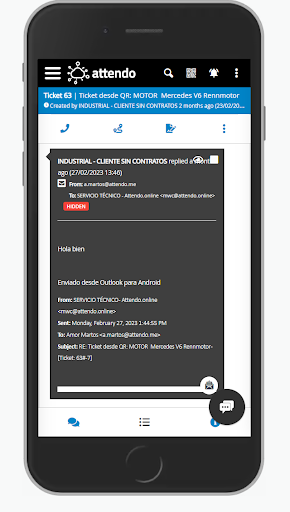 Attendo Mobile App Screen 2