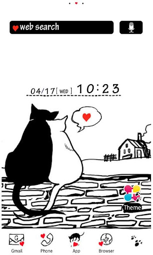 Android application Cat Wallpaper Lovers Theme screenshort