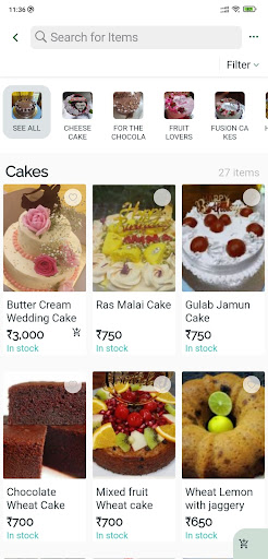 Ruchi Bakes Screen 3