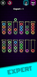 Neon Sort Puzzle : Color Sort Game