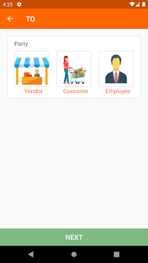 Android application Make Payment screenshort