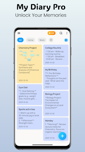 My Diary Pro - Sticky Notes Screen 2