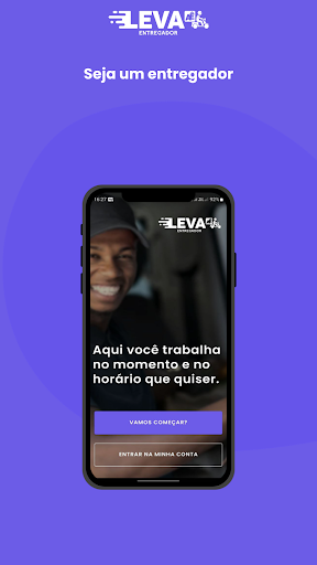 Android application Leva aê Entregador screenshort