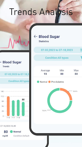 Glucose Log -Blood sugar diary Screen 2
