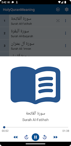 Holy Quran Meaning Screen 3