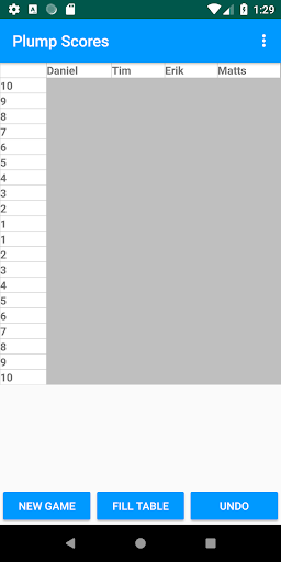 Android application Plump Scores screenshort