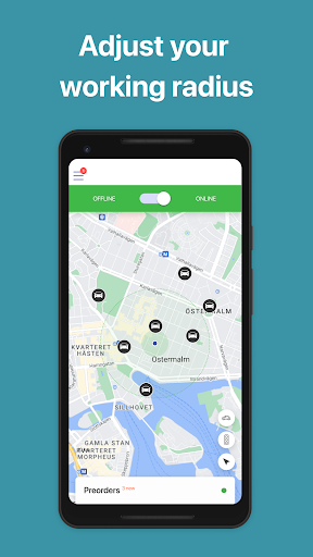 Android application Nollzon Driver screenshort
