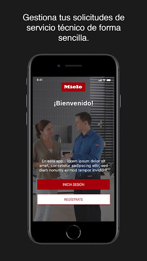 Android application Miele Técnicos screenshort