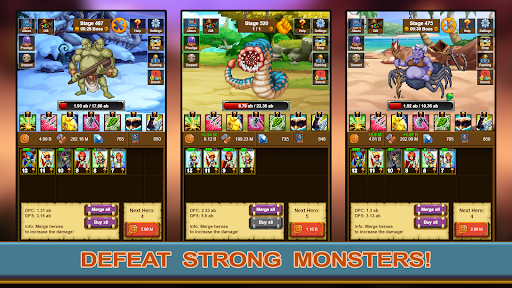 Screenshot of Idle Pixel Heroes: Idle Merger