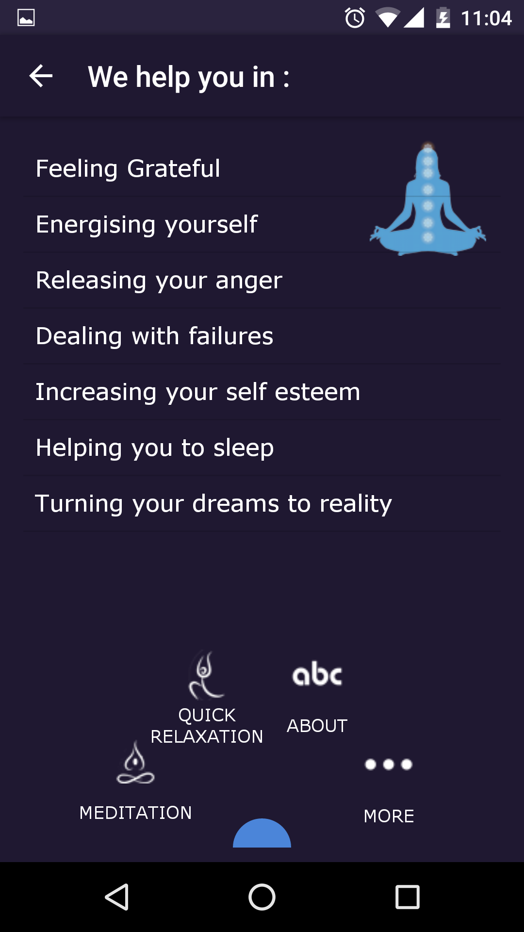 Android application Energify - Meditation App screenshort
