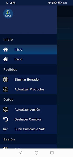 Android application Proveedurias screenshort