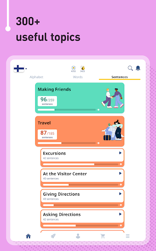 Screenshot of Learn Finnish - 11,000 Words