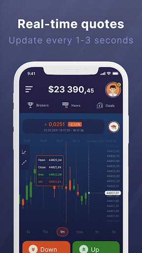 Bitcoin Trading Investment App Screen 3