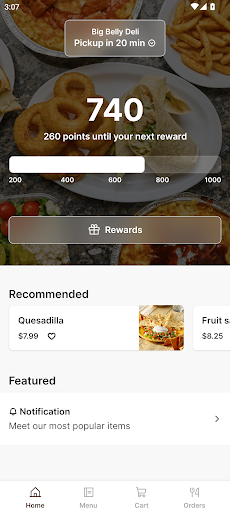 Android application Big Belly Deli screenshort