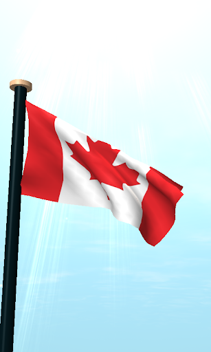 Canada Flag 3D Live Wallpaper Screen 2