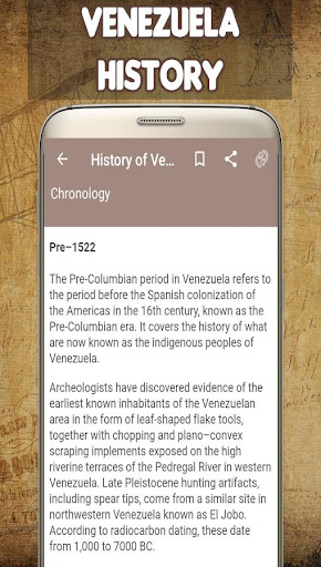 Android application History of Venezuela screenshort