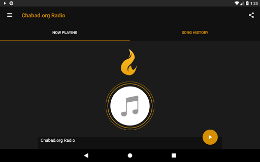 Screenshot of Chabad.org Radio