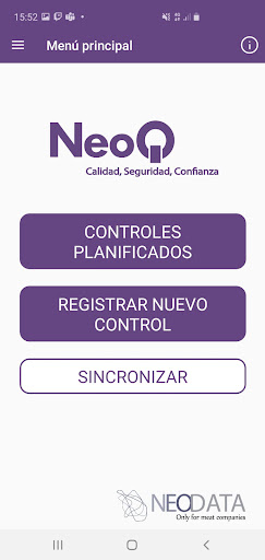 Android application NeoQ Neodata screenshort