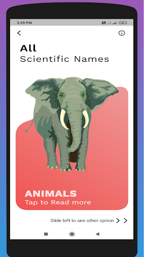 Android application Biology All Scientific Names screenshort