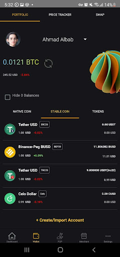 CBFI: Coins & Tokens Wallet Screen 3