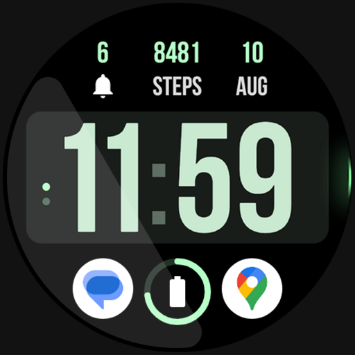 Huge Time: Wear OS watch face Download on Windows