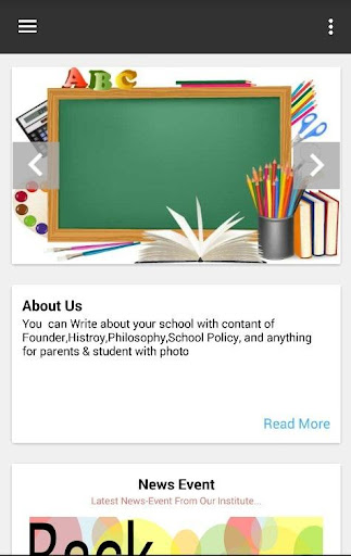 Android application Ashadeep Group of Schools screenshort