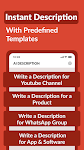 screenshot of AI Description Generator